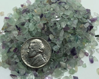 Fluorite broyée, TOUTES LES TAILLES, poudre de fluorite, gravier de fluorite, cristal concassé, petite fluorite, poussière de cristal, gravier de cristal