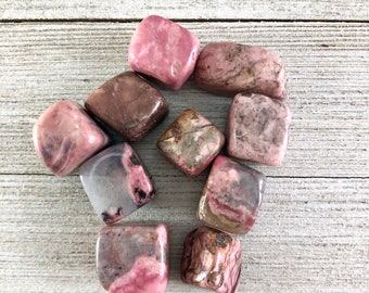 Tumbled Rhodonite Polished Stone