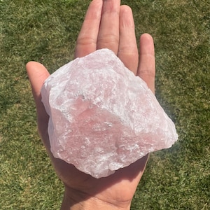 Jumbo Roher Rosenquarz Kristall