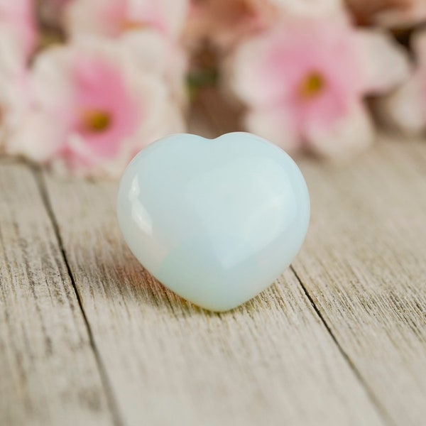 Large Opalite Crystal Heart