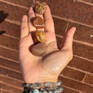 Tumbled Sunstone Polished Stone