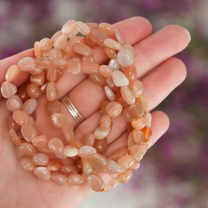Sunstone Tumbled Stone Bracelet