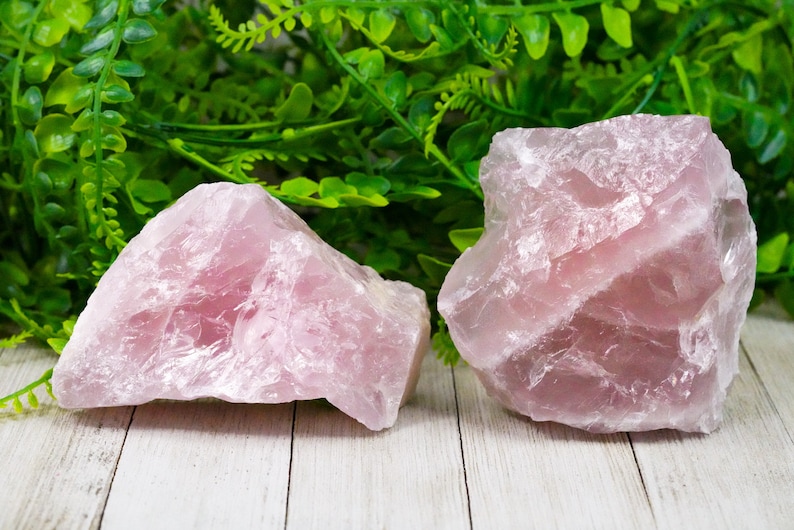 Jumbo Raw Rose Quartz Crystal image 3