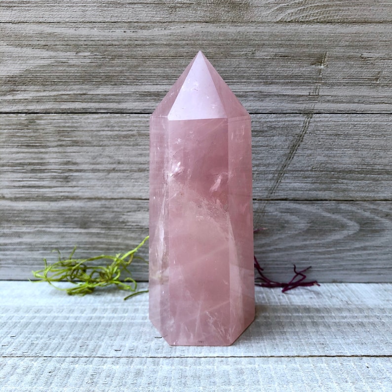 Large Rose Quartz Crystal Tower 