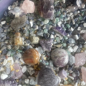 Surprise Crystal Scoop | Mystery Mix of Crystal Chips, Tumbles, Rough Stones & Shapes | Healing Crystals, Intuitive Gift, Crystal Lover