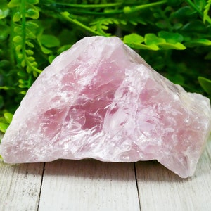 Jumbo Raw Rose Quartz Crystal image 2