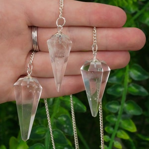 Clear Quartz Crystal Pendulum Dowsing Healing image 5