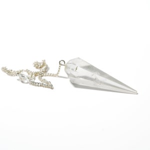 Clear Quartz Crystal Pendulum Dowsing Healing image 8