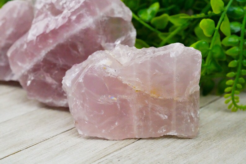 Jumbo Raw Rose Quartz Crystal image 4