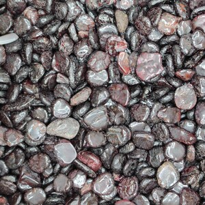Garnet Stone Tumbled Crystal Chips, Choose Amount