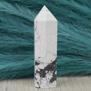 Large White Howlite Crystal Tower