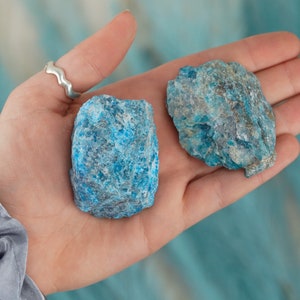 Large Raw Blue Apatite Stone