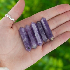 Lepidolite Double Terminated Crystals