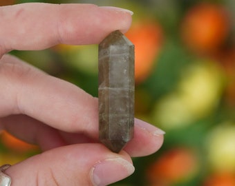 Quartz fumé, cristaux à double terminaison