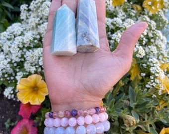 2.4- 3in  Inches Tall Amazonite Crystal Tower