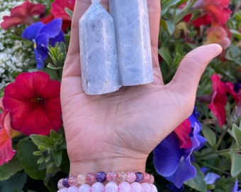 2-3.3  Inches Tall Blue Calcite Crystal Tower