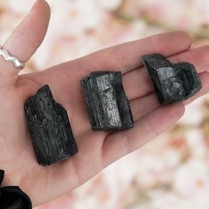 Raw Black Tourmaline Crystal Stone