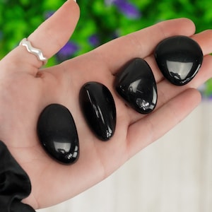 Black Obsidian Pocket Stone