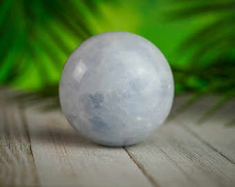 Boule de cristal de calcite bleue 60 mm ou 70 mm