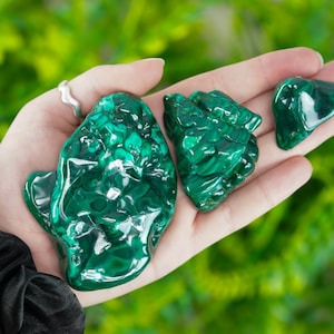 Genuine Malachite Crystal Chunks - Pick Size