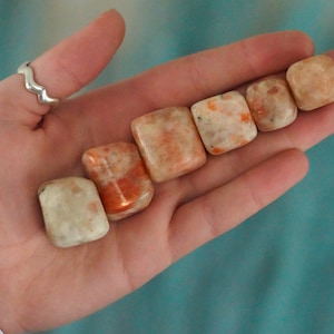 Tumbled Sunstone Polished Stone