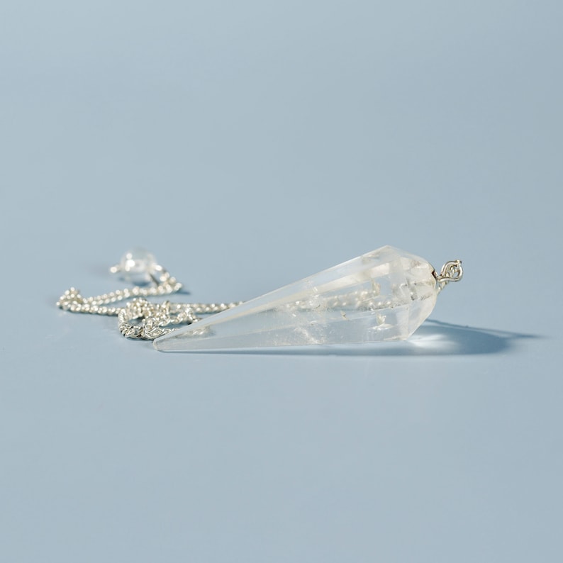 Clear Quartz Crystal Pendulum Dowsing Healing image 7