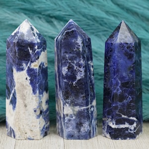 Large Sodalite Crystal Tower image 1