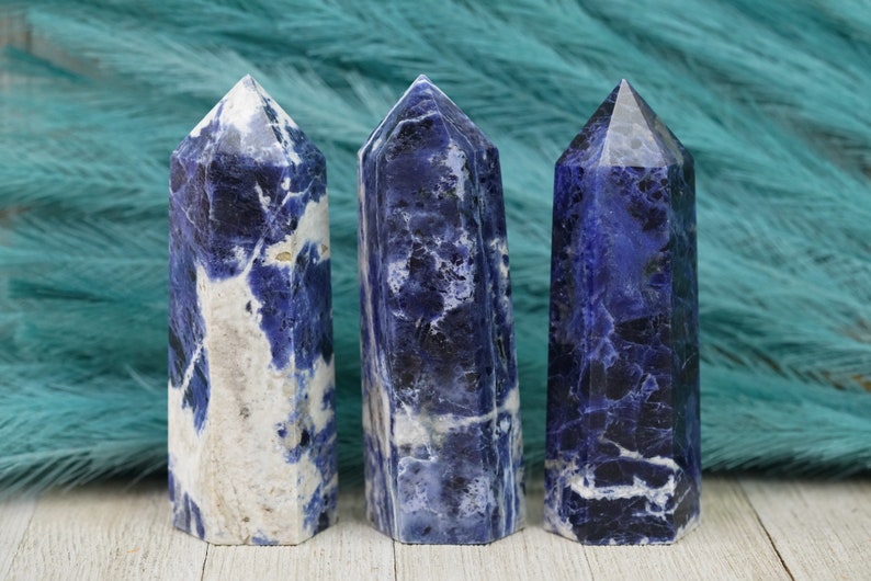 Large Sodalite Crystal Tower image 1