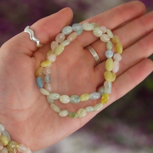 Bransoletka z kamieniem szlifowanym Morganite