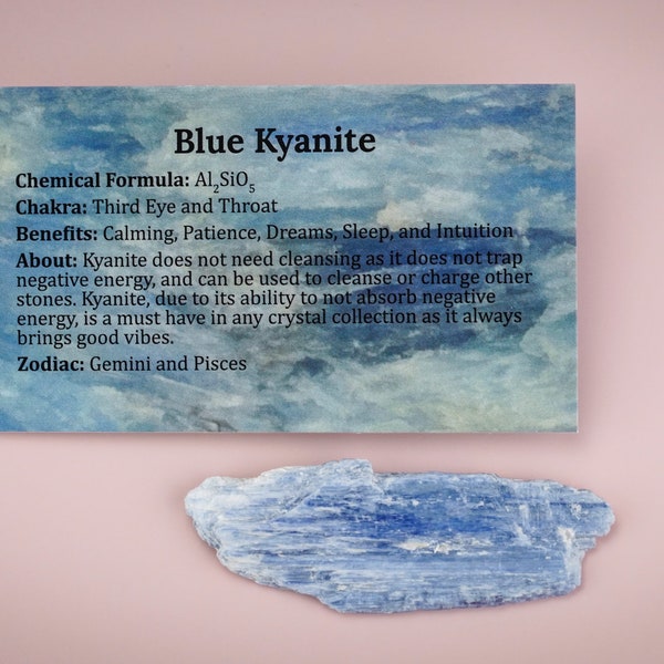 Blue Kyanite Raw Crystal Blades