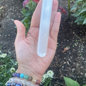 Selenite Point Wand