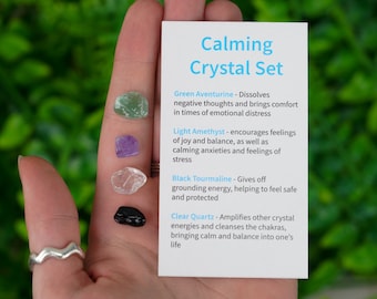 Calming Tumbled Chip Crystal Set