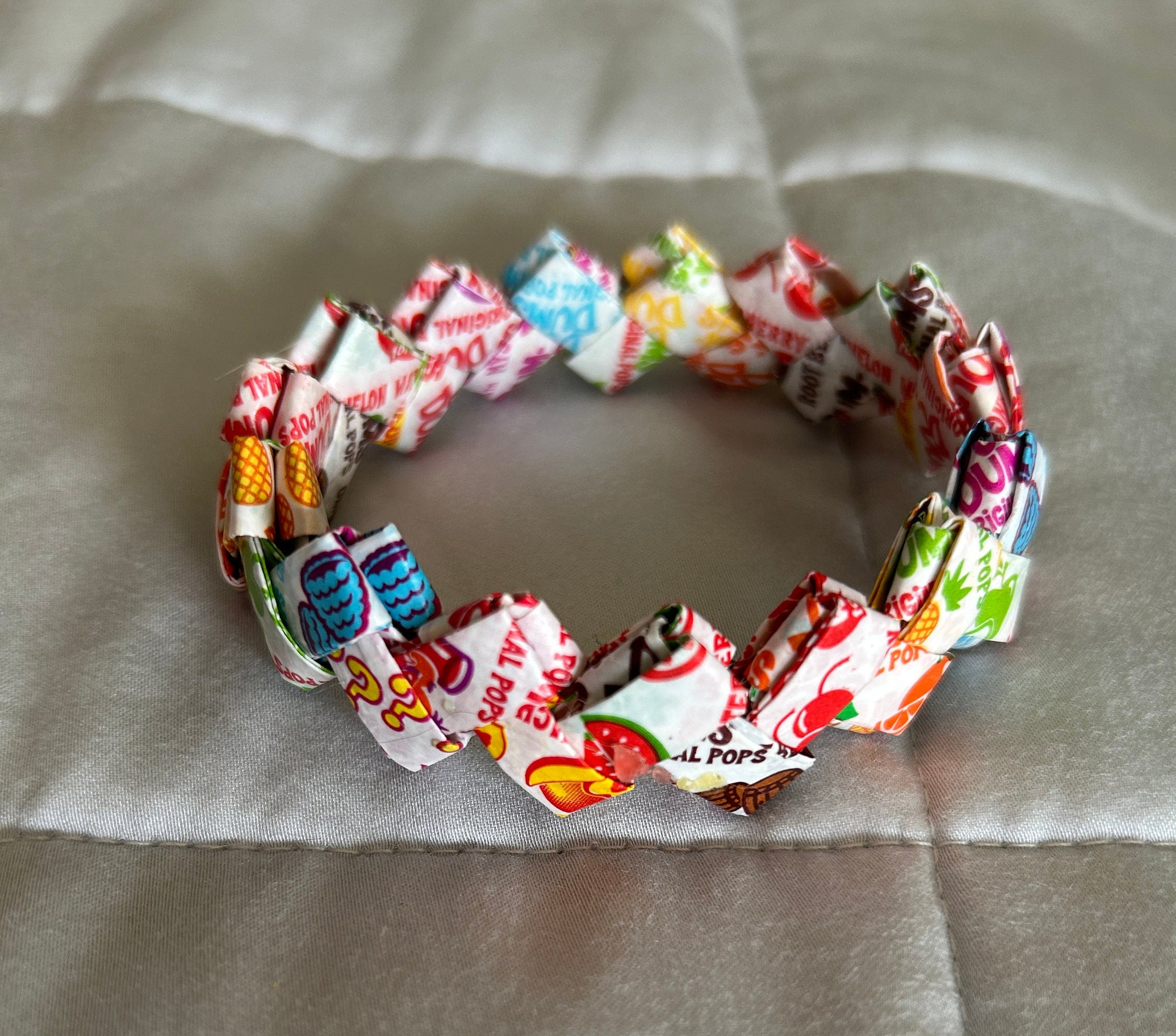 KanDi Jewelry Blow Pop Candy Wrapper Heart Bracelet – bandbcollectibles.com