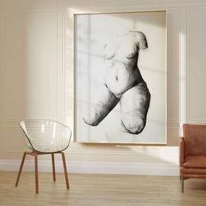 Towards a larger picture - Original charcoal drawing
