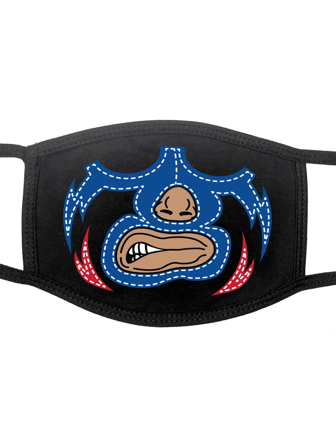 Wrestler Face Mask Luchador Wrestler Machine Washable Etsy