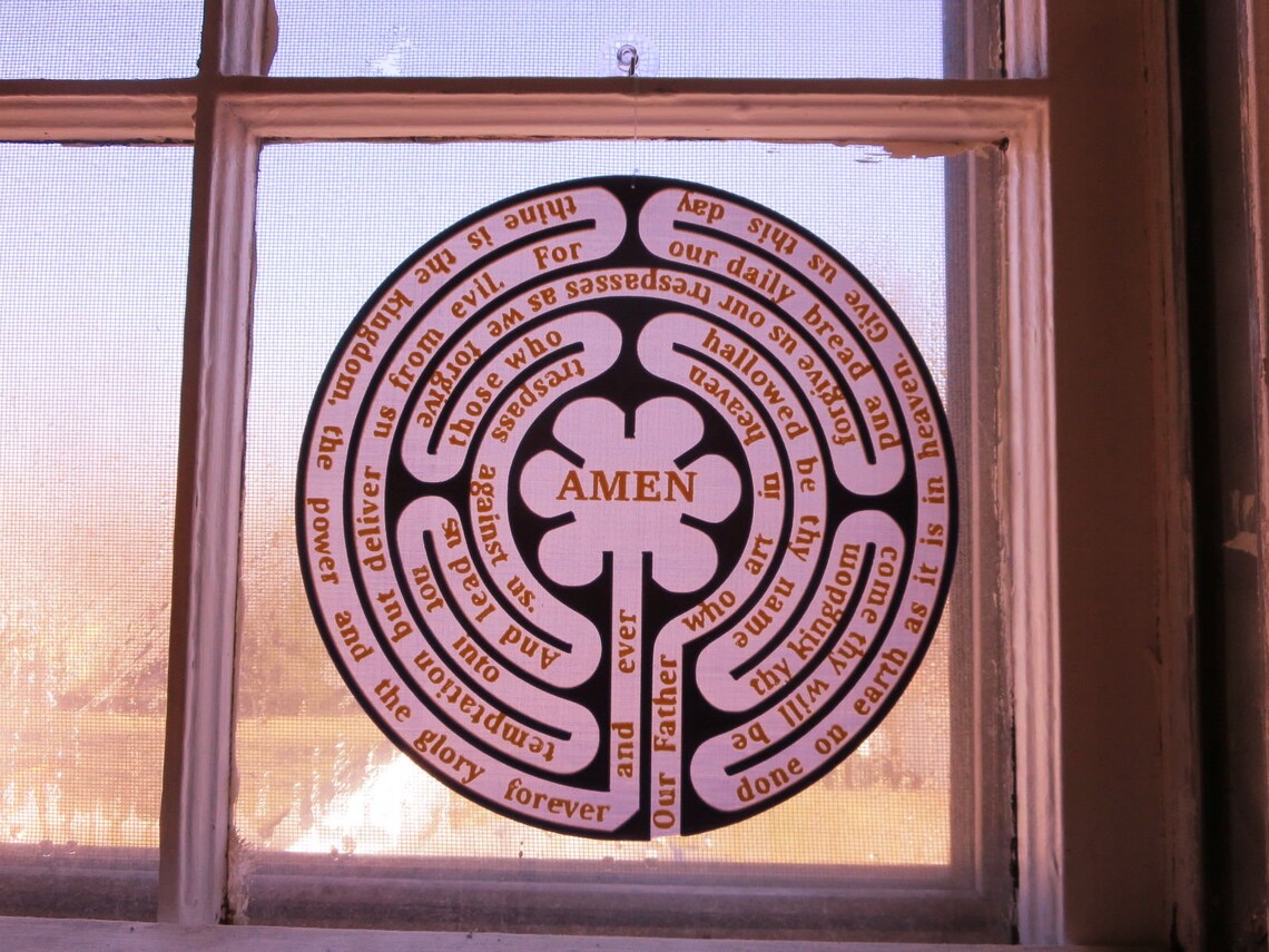 Prayer Finger Labyrinth / Maze Meditation Tool Finish Hanger | Etsy