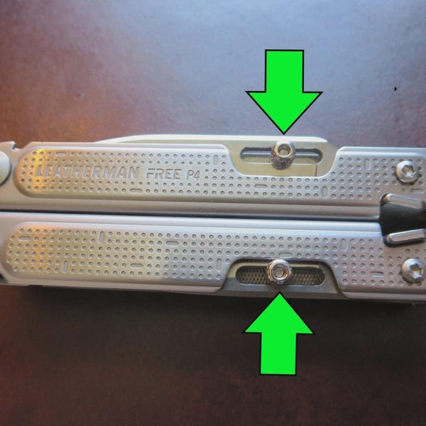 Leatherman FREE Thumb Stud Kit: Stainless Steel Opener, P2/P4/ARC/T2/T4