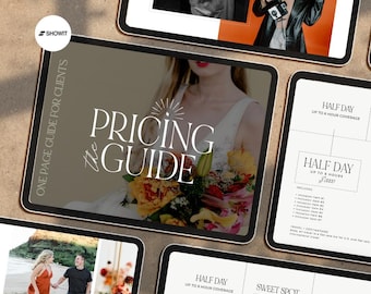 Showit Pricing Page Template: Wedding Photography Rate Guide