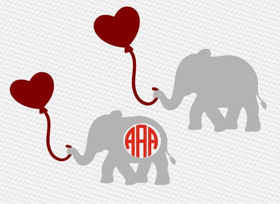 Baby Elephant Svg Elephant Svg Valentine Svgbirthday Boy Etsy