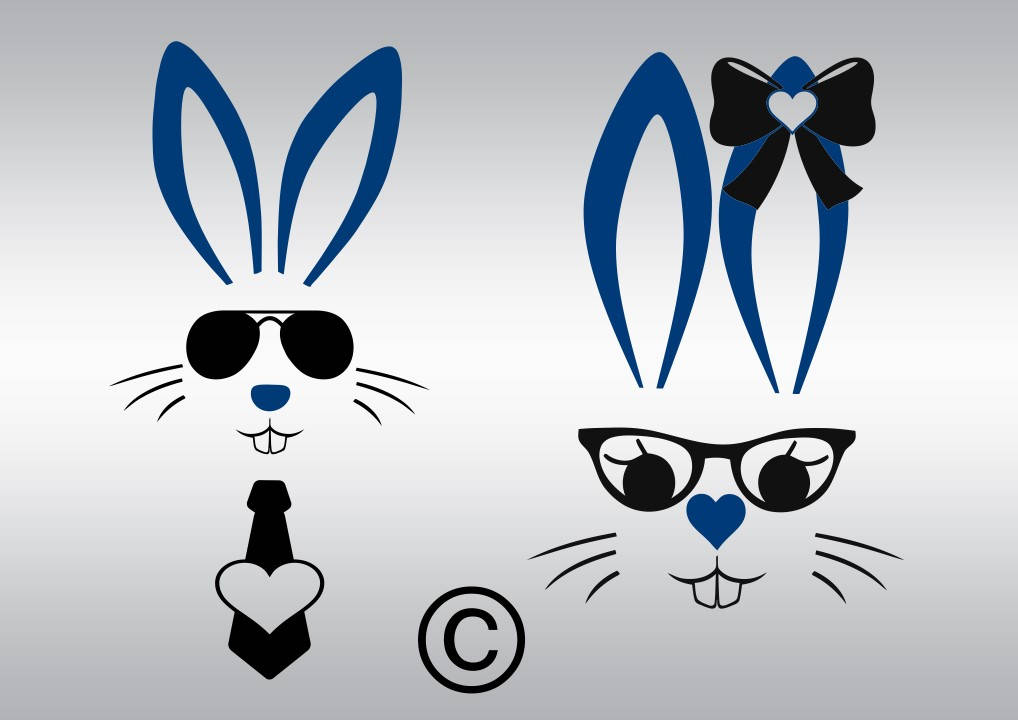 Download Girl boy Easter bunny svg Bunny Ears svg Bunny face with ...