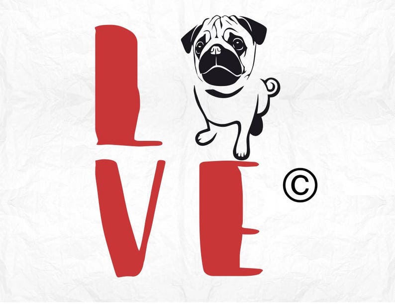 Download Pug svg dog mom svg pug dog svg dog svg pug clipart pug | Etsy