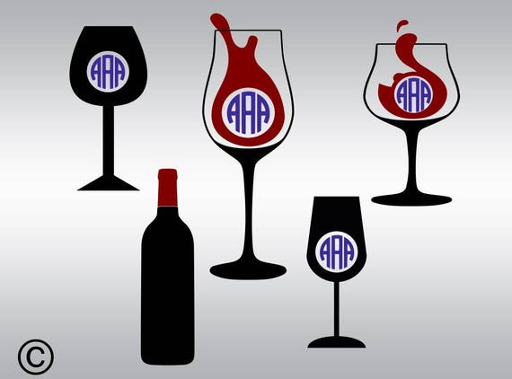 Download Wine glass svg Wine svg monogram svg Wedding svg Birthday ...