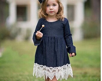 little girl jean dresses