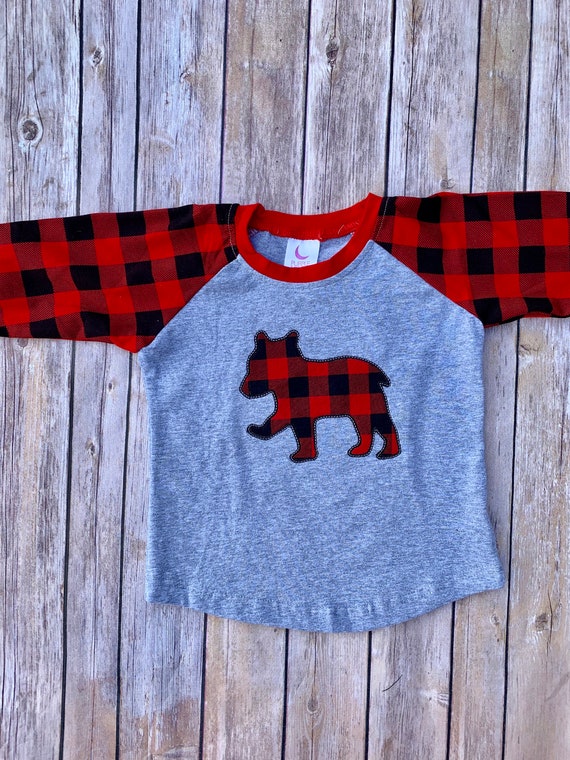 plaid raglan shirt