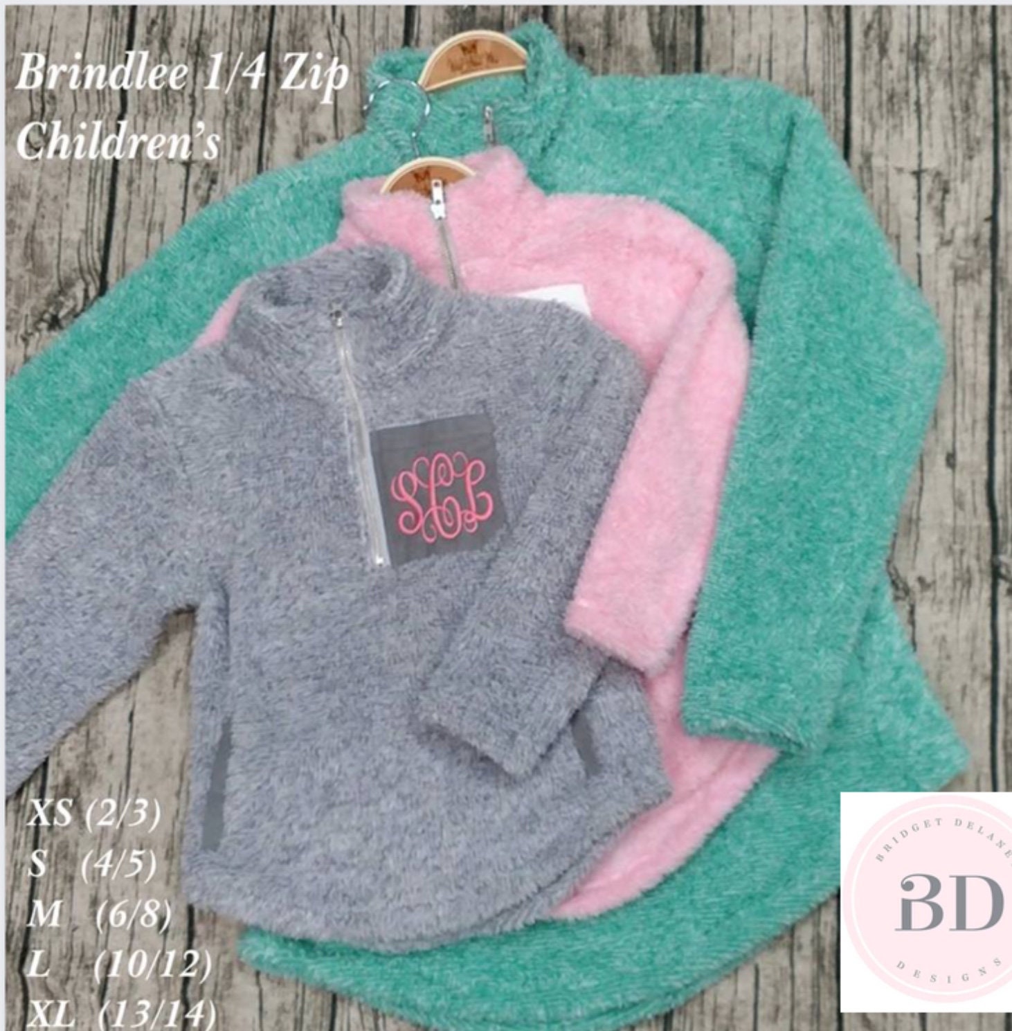 Kid's Quarter Zip Sherpa Pullover With Pockets