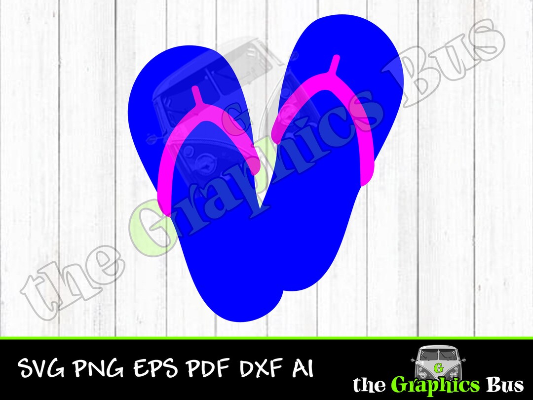 Summer Flip Flops SVG for Commercial Use, Summertime, Flip Flops ...