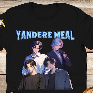 Camiseta unisex de anime de ídolos coreanos Yandere Meal, camiseta gráfica de Kpop, camiseta de música asiática, camiseta de banda de Jpop, moda Harajuku, camiseta de anime. 03062501