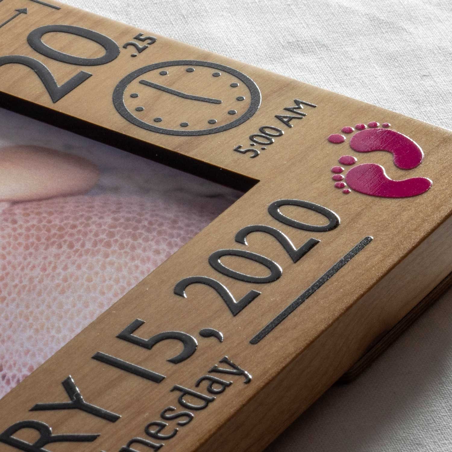 Personalized Baby Picture Frame Birth Announcement Frame Etsy