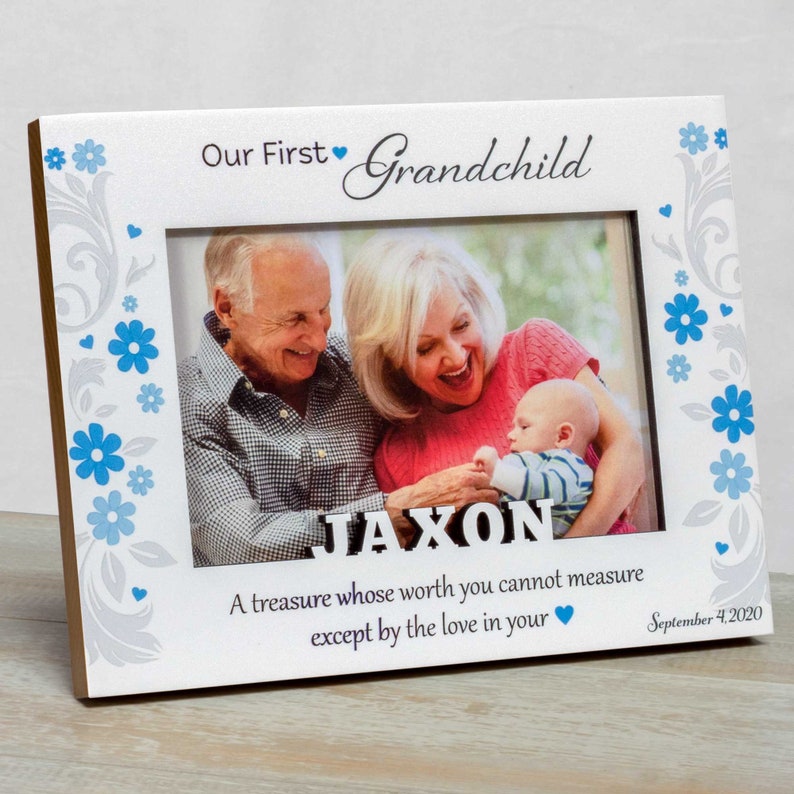 Personalized Baby Picture Frame First Grandchild Frame Etsy
