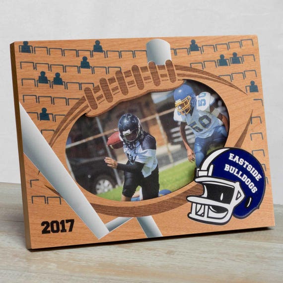 Football Picture Frame Personalized Football Picture Frame Etsy